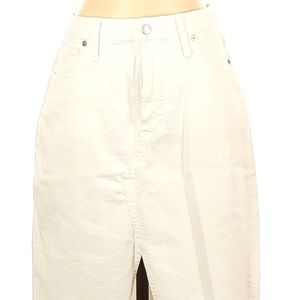 Madewell Denim White Skirt